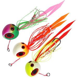Set de Señuelos Duraderos de Plomo para Jigging con Cebo de Calamar, Cabezas Plomadas para Lubina, Faldillas de Goma Reemplazables, Señuelo de Pesca para Pargo Kabura Inchiku <span class=keywords><strong>Madai</strong></span> - Product Image 2