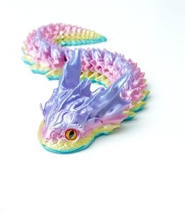 Juguetes Creativos Transfronterizos Impresos en 3D de Serpiente Acuática y Dinosaurio, Adornos Artesanales Únicos y Modernos, Regalos - Product Image 4