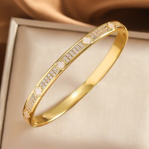 Pulsera Kaga Starry Sky con microincrustaciones de oro y plata, brazalete de moda para mujer, joyería de aniversario - Product Image 4