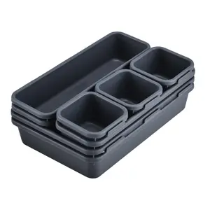 GG205 Petite boîte de rangement de bureau Tiroir pour articles divers en plastique avec cloison pouvant être librement combiné Rangement pour petits objets alimentaires