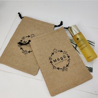 Sac d'emballage de champignons en Jute avec Logo personnalisé, sac à cordon en Jute pour le stockage des aliments