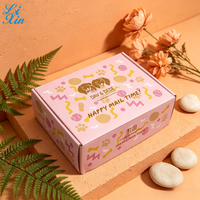 Caja de Cartón Corrugado con Diseño Personalizado para Mascotas, Caja de Envío Rosa para Empaque de Productos para Mascotas