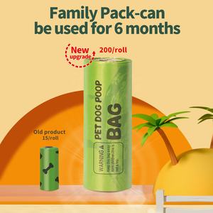 Auf Lager schnelle Lieferung 200 Beutel pro große Rolle <span class=keywords><strong>Pet</strong></span> Poop Entsorgungs beutel umwelt freundlicher abbaubarer Hunde abfall beutel mit Lavendel duft - Product Image 5