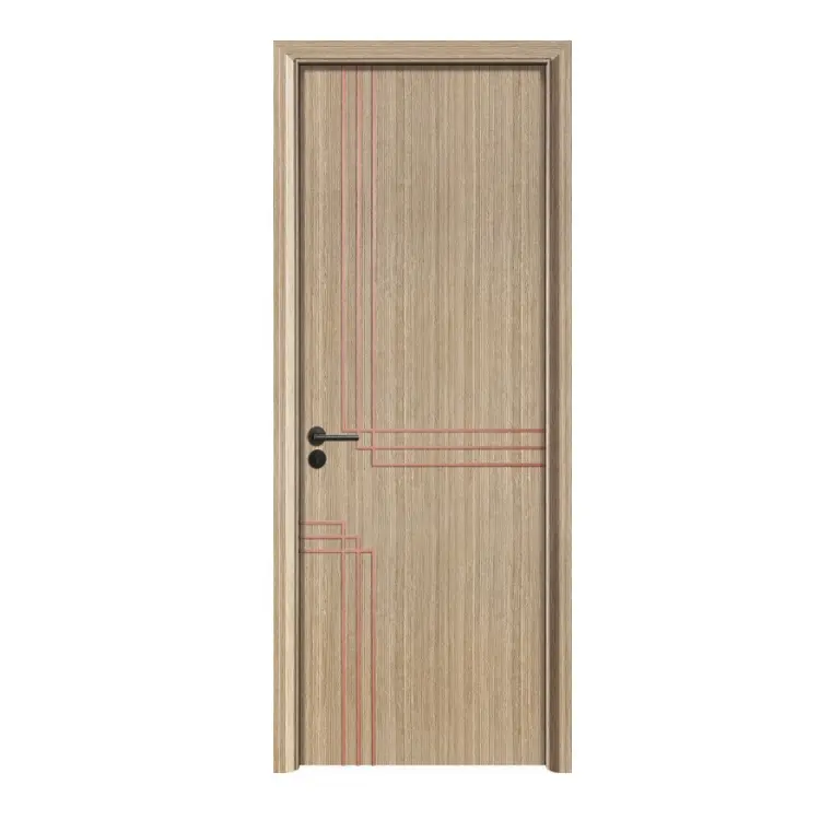 China Fabriek Porte En Bois Swing Toilet Outdoor Wpc Deur