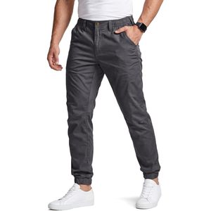 Pantalon cargo homme personnalisé, léger et extensible, taille élastique, coupe ajustée, résistant à l'eau, pour activités de plein air - Product Image 1