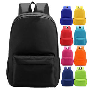 We Are Factory Black Color Waterproof Soft Kids Teenagers <strong>Backpacks</strong> Polyester School Bag for Women Men Students - Product Image 1