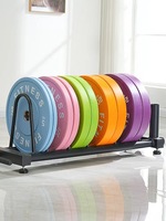 ZJFIT fábrica peso libre 5-25 KG 10-55 LB Color negro logotipo personalizado Barra de goma parachoques Placa de peso