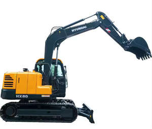 La Corée a fait Hyundai HX80 a utilisé l'excavatrice hydraulique de chenille l'équipement Hyundai HX80 d'excavatrice de machines de petit prix de 8 tonnes Hyundai - Product Image 1