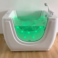 Baignoire de massage pour bébé en acrylique autoportante, de qualité supérieure, avec hydrothérapie et bulles, baignoire à remous pour bébé