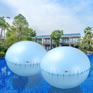 PVC durable -25 ℃   Coussin gonflable flottant bleu pour piscine, support pour couvertures hors-sol, résistant à la décoloration - Product Image 2