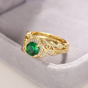 Set di Anelli Vintage Ornati per Donne, Gioielli Eleganti e di Lusso alla Moda - Product Image 6