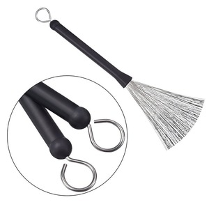 Cepillos de plástico personalizados al por mayor para batería de jazz, cepillos de alambre de acero para batería, baquetas retráctiles, accesorios para instrumentos de percusión - Product Image 3