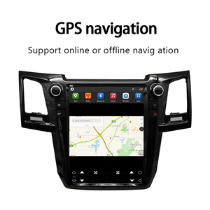 Lelv Rádio Automotivo de 12.1 Polegadas Android, Navegação GPS, Reprodutor Multimídia, Vídeo para Tesla Style <span class=keywords><strong>Toyota</strong></span> Fortuner <span class=keywords><strong>Hilux</strong></span> - Product Image 4