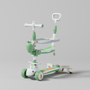 Regolabile in altezza LED leggero per bambini Scooter pieghevole Mini <span class=keywords><strong>Skateboard</strong></span> per ragazze e ragazzi di età compresa tra 6 e 8 anni - Product Image 1