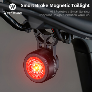 Phía Tây Đi Xe Đạp Độ Bền Dài Từ Tính Xe Đạp Đèn Hậu 5 Chế Độ Chống Thấm Nước LED Cảnh Báo Ánh Sáng Thông Minh Phanh Cảm Biến Xe Đạp Phía Sau Ánh Sáng - Product Image 6