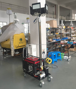 New MO-400Q 4*100 wát khí nén nâng xăng máy phát điện làm việc tháp ánh sáng với 4.2m mast - Product Image 4