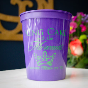 Vasos Reutilizables HLC ODM para el Mardi Gras, Vaso de 16 oz con Laterales Lisos, Color Morado, Vasos Personalizados con Logotipo, Vasos para Fiestas de Nueva Orleans - Product Image 5