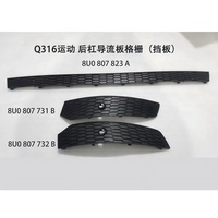 Pour Audi Q3 2015-2017 grille de diffuseur de pare-chocs arrière OE 8U0807823A garniture d'échappement Performance en maille de Style Sport