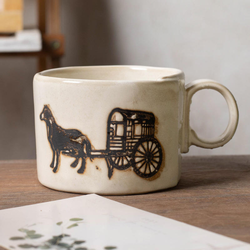 Vintage carriage mug, single cup