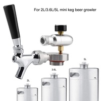 Kit de robinet de distribution de bière en acier inoxydable pour mini fût de bière de 2L/3.6L/4L