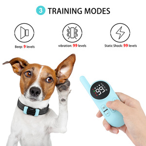 Collier de dressage pour chien 915 avec télécommande, suppression des aboiements, son, vibration et choc pour chiens - Product Image 4