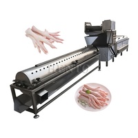 Éplucheur automatique de pattes de poulet/machine de nettoyage de poulet/machine d'épluchage de pieds de poulet