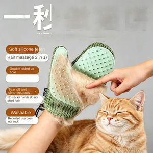 Gants auto-nettoyants portables en polyester de luxe pour enlever les poils de <span class=keywords><strong>chien</strong></span>, brosse anti-poils et collecteur de poils d'animaux - Product Image 3