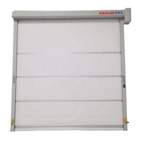 Porte à capot roulant rapide en PVC moderne personnalisée avec capteur haute vitesse et fonction étanche pour entrepôt