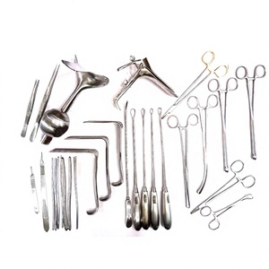 Ensemble d'instruments gynécologiques DNC, kit d'instruments chirurgicaux manuels réutilisables en acier inoxydable de haute qualité, certifié CE, KAHLU - Product Image 1