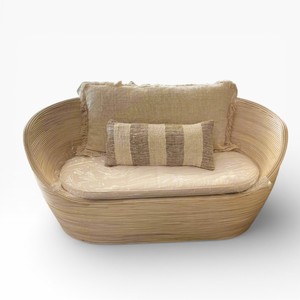 Modern Wicker <b>Rattan</b> <b>Sofa</b> Lounge Chair Handmade Natural Wicker Seating <b>Sofa</b> Hotel Resort Villa Furniture Supply - Product Image 1
