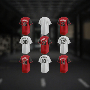 Camiseta de béisbol personalizada con rayas, camiseta de softbol bordada con nombre y número, ropa de equipo unisex - Product Image 2
