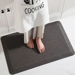 2022 New Design PU Standing Foot Mat Waterproof Anti-fatigue Mat Kitchen Non-slip Carpets Thick Mats