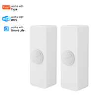 360° complet °   Détecteur de mouvement PIR intelligent Tuya WiFi à piles pour usage hôtelier, avec couverture sans angles morts