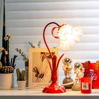 Lampe d'ambiance de jardin moderne BIFANG, style français, créative, en fer, motif fleur de lys, flexible, pour chambre à coucher, chevet, extérieur
