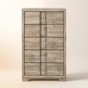 Modern Brown Storage <b>Chest</b> Wooden <b>Chest</b> <b>of</b> <b>Drawers</b> Home Furniture Closet Standing <b>Tallboy</b> - Product Image 1