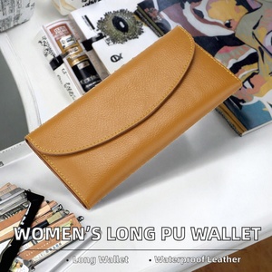 Women's Fashion PU Leather Waterproof Money Pocket Pouch Wallet <b>Purse</b> Long Length Hasps Closure - Product Image 1
