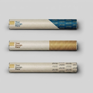 Factory Direct 52 X 2 X 410 Mm Long Paper Cylinder <b>Packaging</b> For Incense Stick Custom <b>Print</b> Eco Friendly Tube Box - Product Image 1