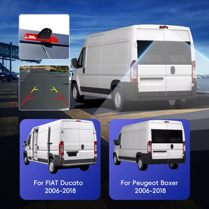 Cámara de Visión Trasera Integrada en Luz de Freno Podofo para Fiat Ducato, Modelos 2006-2018, OEM Original - Product Image 2