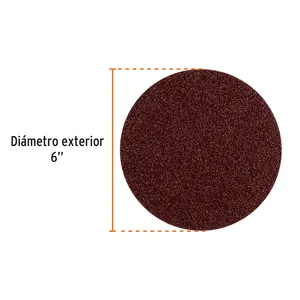 Caja De 3 Discos De Ponçage 6 "Grano 40 Para PUL-4X6T Caja De 4 Unidades De Discos De Lijado - Product Image 1