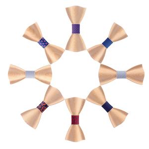 Nouvelle mode 2020, ensemble de nœud <span class=keywords><strong>papillon</strong></span> et mouchoir en <span class=keywords><strong>bois</strong></span> 3D fait à la main, nœud <span class=keywords><strong>papillon</strong></span> pour homme, soie et coton, serviette carrée - Product Image 6