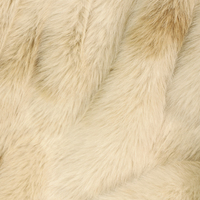 Couverture en fausse fourrure 550 g/m², douce et chaude, style luxe discret, couleur camel, à poils longs, pour lit, canapé et salon