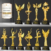 Trophée en cristal pour concours de danse, design créatif Déesse, prix de festival de cinéma, ornement souvenir, Chine