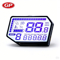 Module LCD gris STN personnalisable à transmittance positive, affichage MONO, biseauté polygonal pour écran de scooter électrique