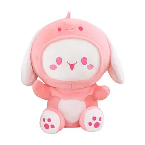 Transformerende Sanrio Dinosaurus Jade Guigou Pop Meisje Hart Kussen Kantoor Kussen Grijp Machine Pop Activiteit Cadeau Decoratie