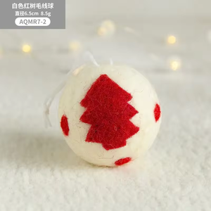 Fourniture directe d'usine décorations en feutre de noël festival décoration d'arbre boule de fête décorative suspendue - Product Image 2