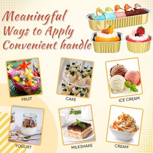 Pack High Quality Smooth Wall Rectangular Aluminum <b>Foil</b> <b>Container</b> Rectangular Baking Tin for Cake and Dessert - Product Image 4