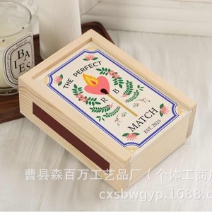 Caja de Almacenamiento de Cigarrillos de Madera, Color Natural, Forma de Barra, Organizador de Escritorio para Uso en Hoteles y Bares, con Impresión de Logotipo - Product Image 2