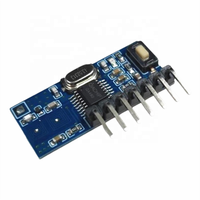 Module récepteur de relais RF 433 Mhz sortie 4 CH sans fil avec bouton d'apprentissage et émetteur de télécommandes RF 433 Mhz bricolage RX480E