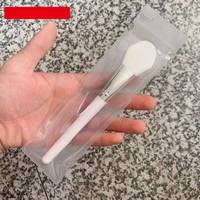 HAOKEY Fabricant de pinceaux de maquillage OEM ODM, pack unique de pinceaux de soin de la peau, brosse blanche pour masque facial en silicone à faire soi-même, marque privée