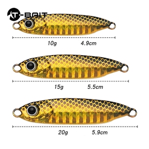 เหยื่อตกปลาเหล็กตกปลาเหล็กยาว7กรัม-25กรัมตะขอตกปลาหลากสีฟ้า - Product Image 4